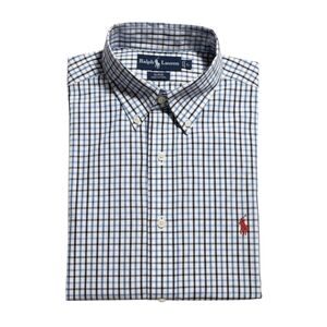 Polo Ralph Lauren Blake Fit Large Plaid Button Down Shirt 100% Cotton